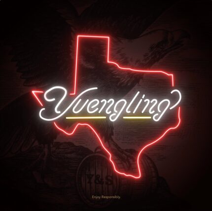 This rendering of a neon sign was created when Yuengling partnered with Molson Coors. They...