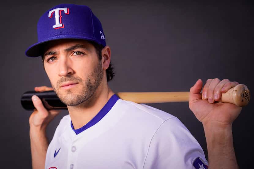 Texas Rangers infielder Josh Smith photographed at the team's training facility on Tuesday,...