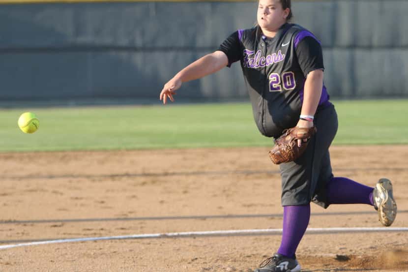 Timber Creek's Kylee Foster pitches during the 1st inning of the Class 6A first-round...