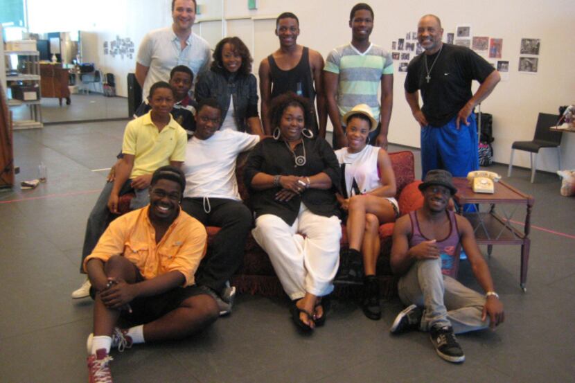 McClendon Giles (seated, far right) stars in the Dallas Theater Center's production of "A...