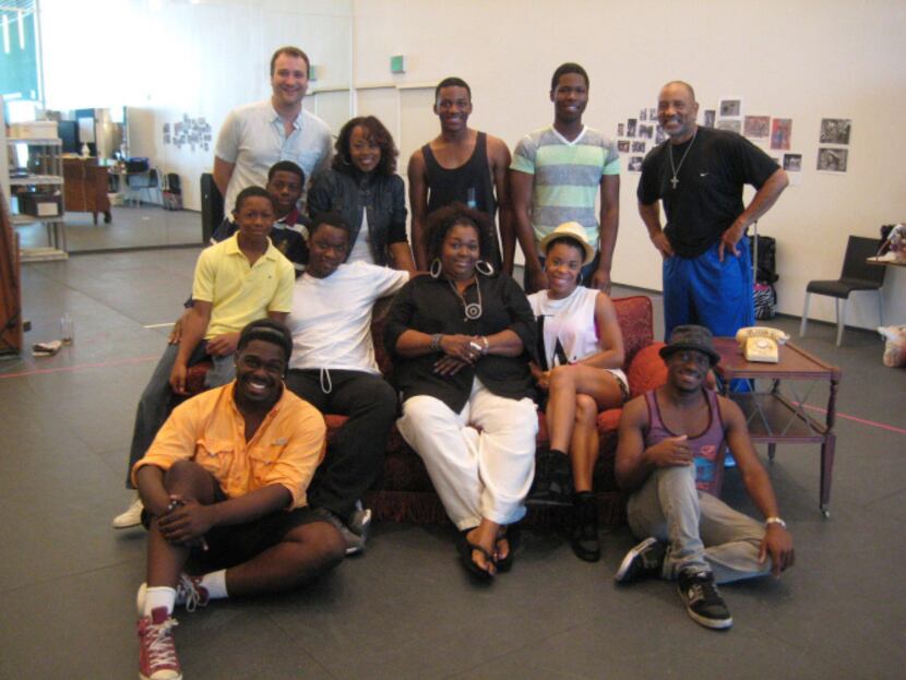 McClendon Giles (seated, far right) stars in the Dallas Theater Center's production of "A...