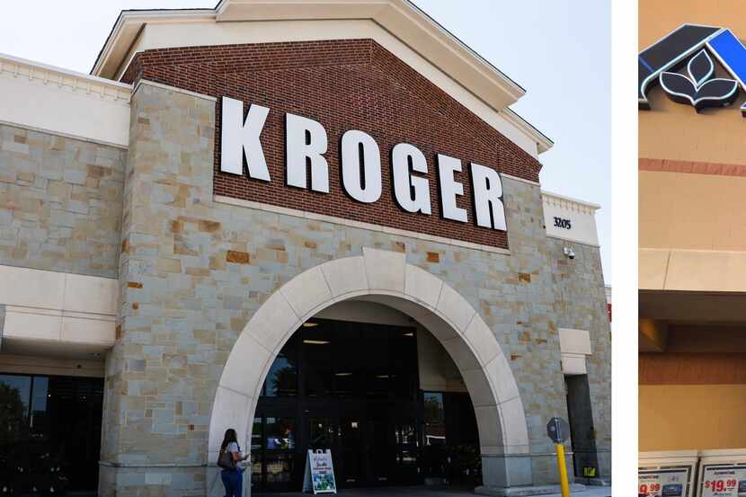 In North Texas, the Kroger and Albertsons grocery chains operate about 200 supermarkets.