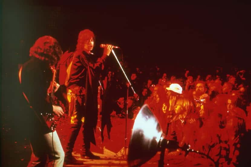 The Rolling Stones perform at the Altamont Speedway in California  on Dec. 8, 1969. 