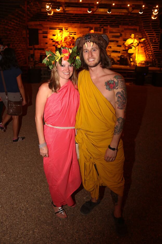 Corey McCombs and Creighton Holley attended the Toga party at The Foundry on August 15, 2015.