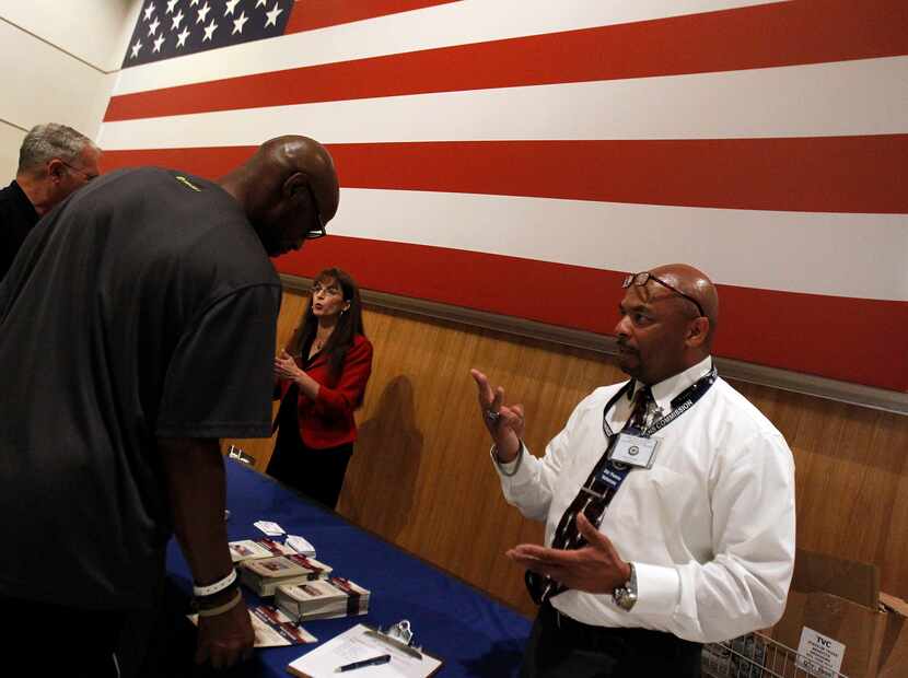 In June 2014, a veterans counselor with the Texas Veterans Commission answered questions...