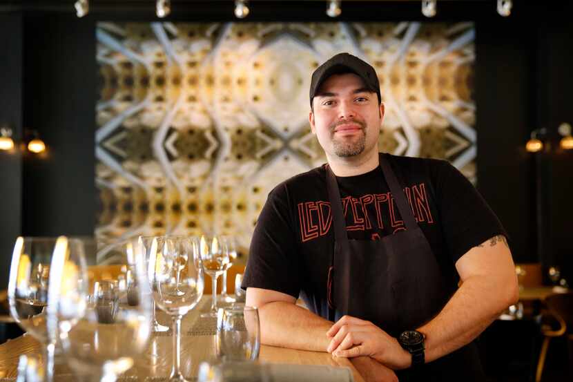 Casa Rubio chef Omar Flores poses for a photo in the Trinity Groves district restaurant in...
