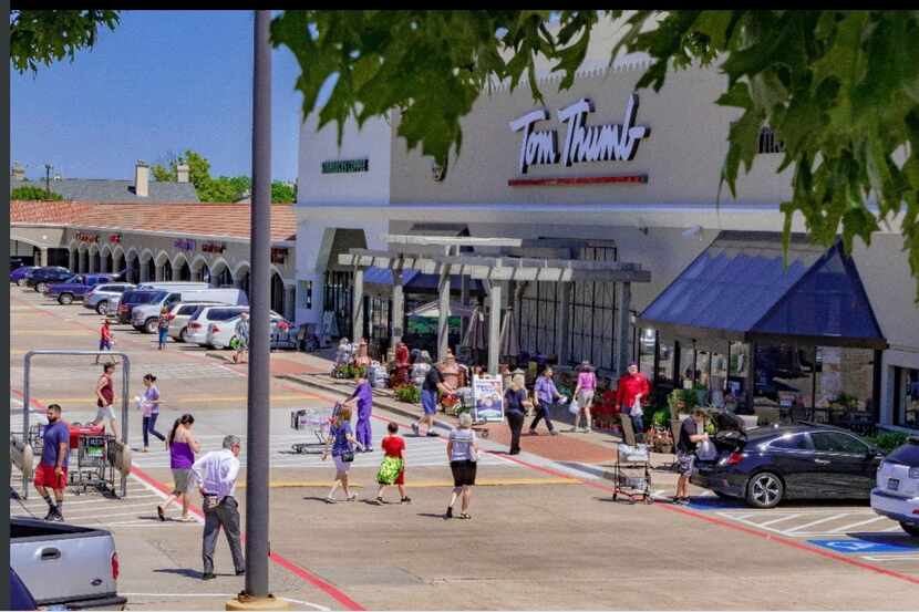 Independence Square shopping center is west of U.S. 75 in Plano.