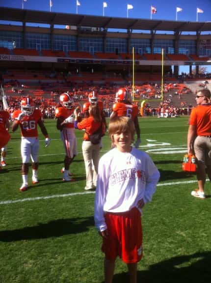 FC Dallas midfielder Tanner Tessmann grew up a Clemson fan. He's pictured here at Clemson...