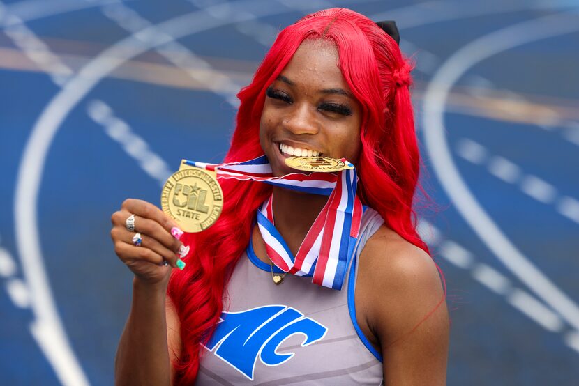 North Crowley senior Indya Mayberry poses for a portrait, on Wednesday, May 22, 2024, in...