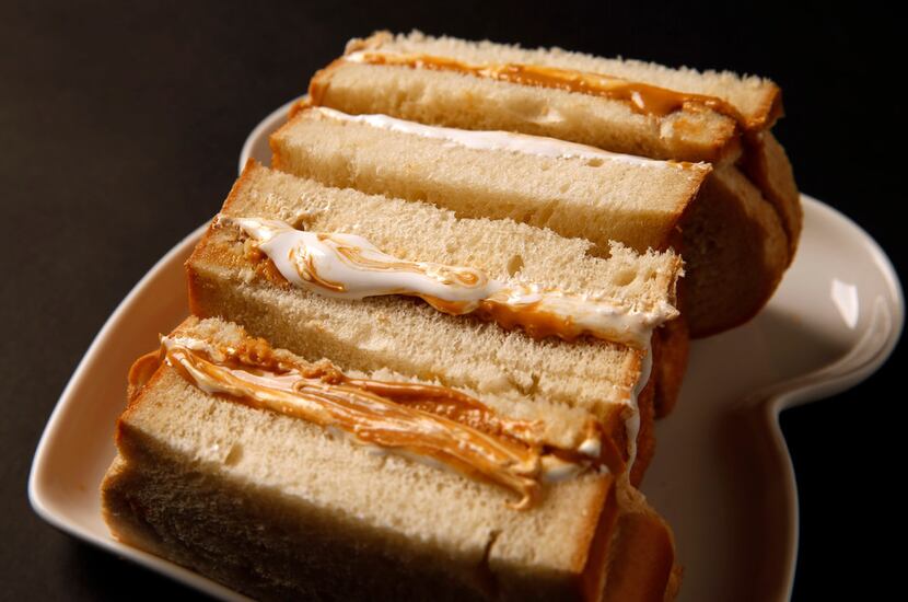 Peanut butter marshmallow creme sandwiches