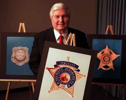 Dallas County Sheriff Jim Bowles introduced a new badge for the sheriff's office in 1997.