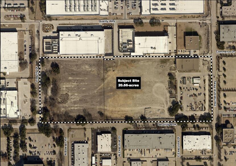  The new datacenter is plans for a more than 20-acre site. (City of Richardson)