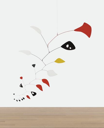 Large mobile (122 by 125 inches) created by Alexander Calder that was purchased by Stanley...