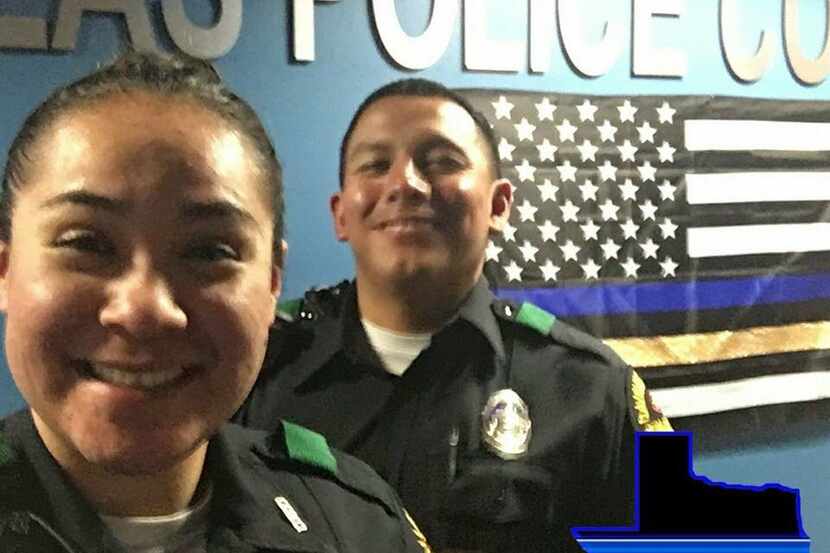 Dallas police Officers Crystal Almeida and  Rogelio Santander were inseparable partners.