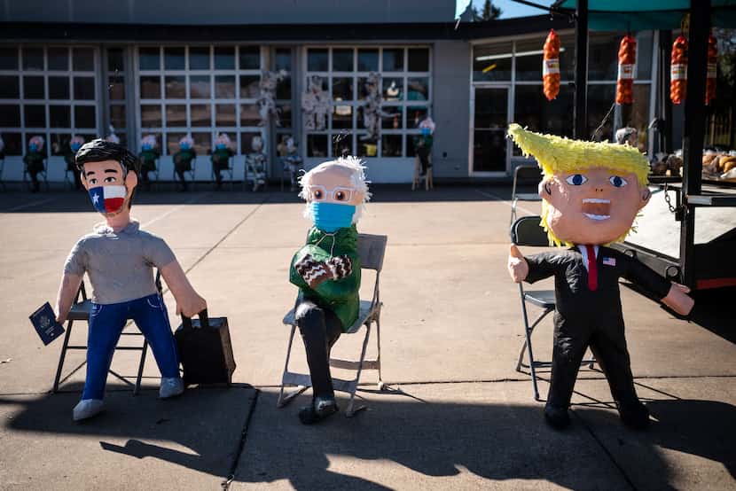 Piñatas of Ted Cruz, Bernie Sanders and former President Donald Trump are being made and...