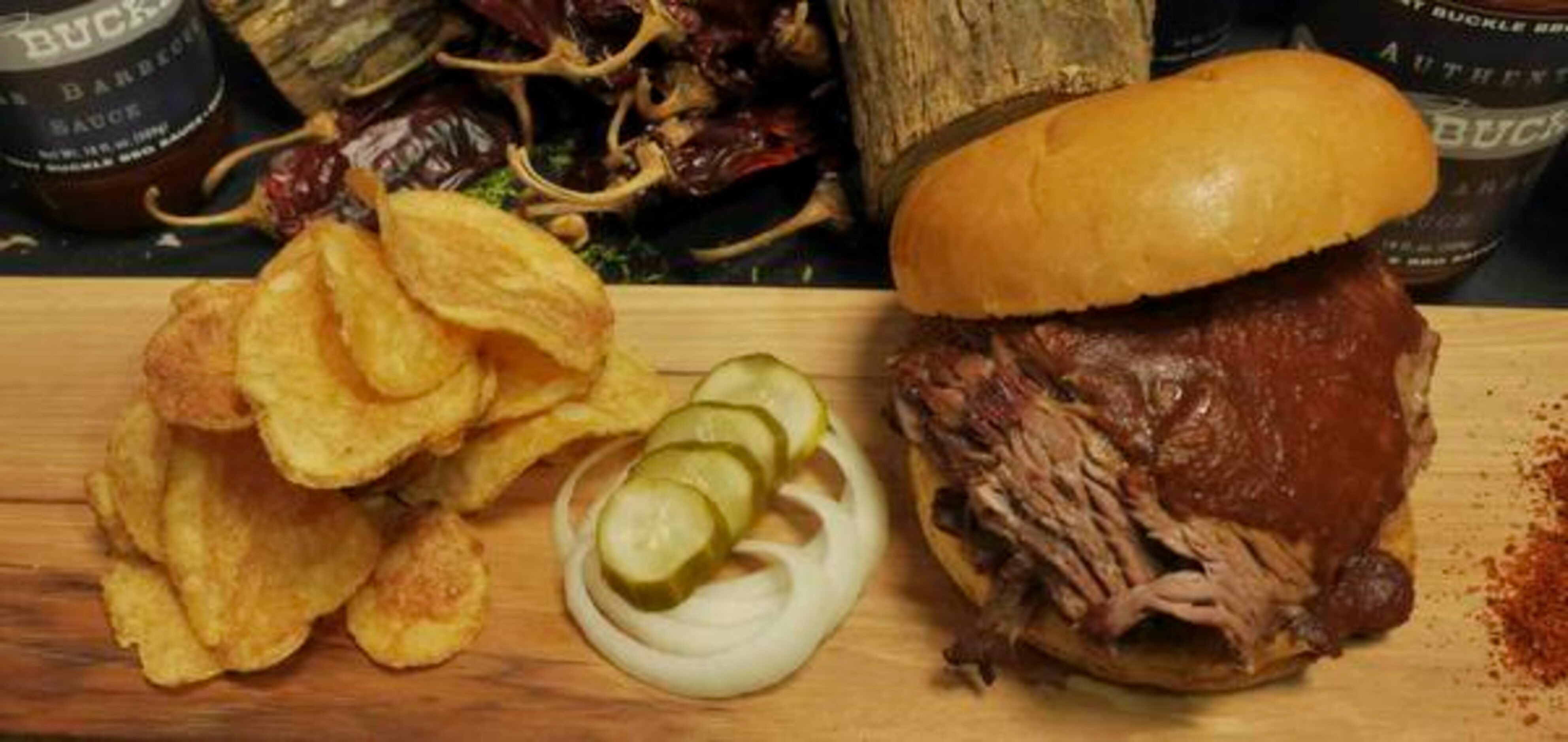 
The Score Bent Buckle BBQ Sandwich for $12 by Legends Executive Chef Orazio LaManna will be...