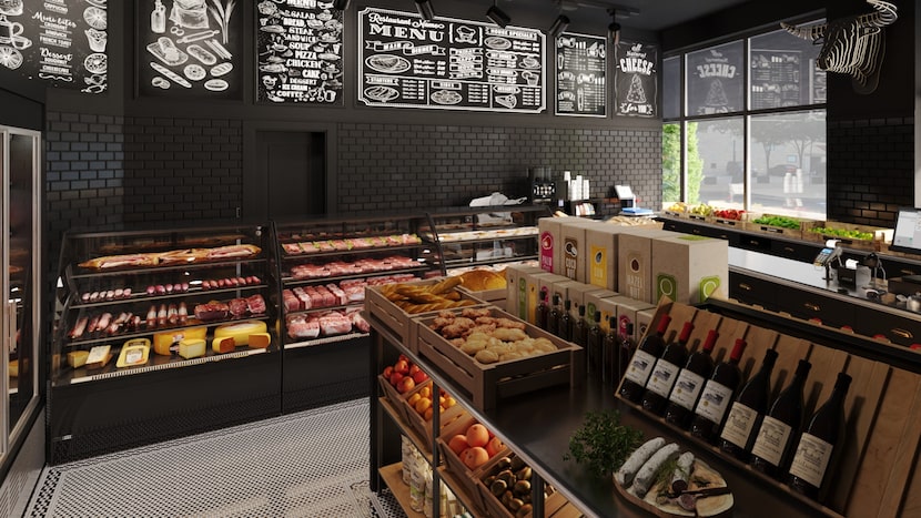 Serritella Market will be an Italian goods shop where customers can buy pizza by the slice,...