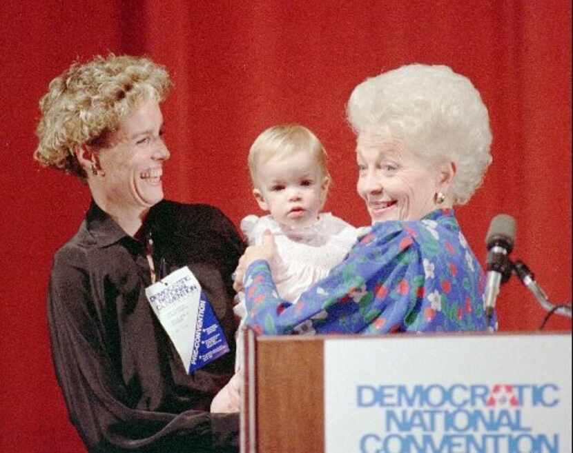 Texas state Treasurer Ann Richards, keynote speaker for the Democratic National Convention,...