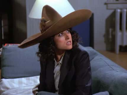 Seinfeld character Elaine Benes took credit for creating the urban sombrero (WikiSein)