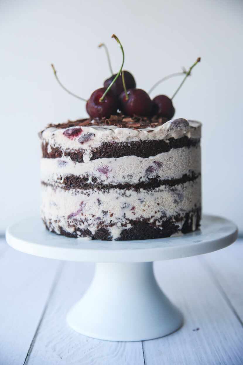 Black Forest Ice Cream Cake