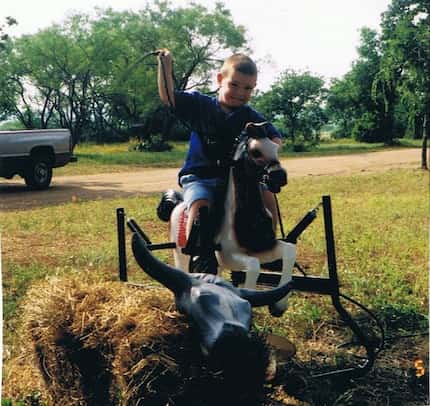 Former SMU tight end Ryan Becker learned from his dad, Mark, how to rope at an early age....