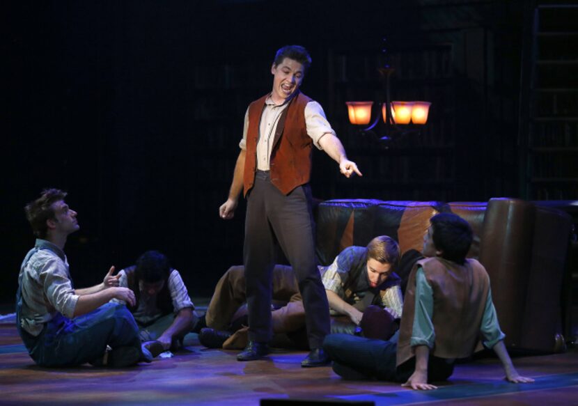 Jeremy Dumont as Tom Sawyer, center, choreographed Casa Manana's revival of "Big River," the...