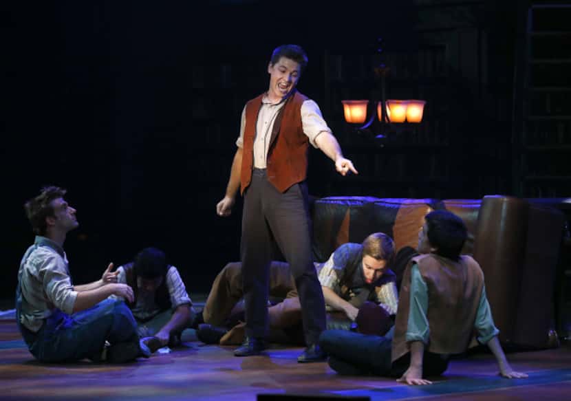 Jeremy Dumont as Tom Sawyer, center, choreographed Casa Manana's reviving of "Big River,"...