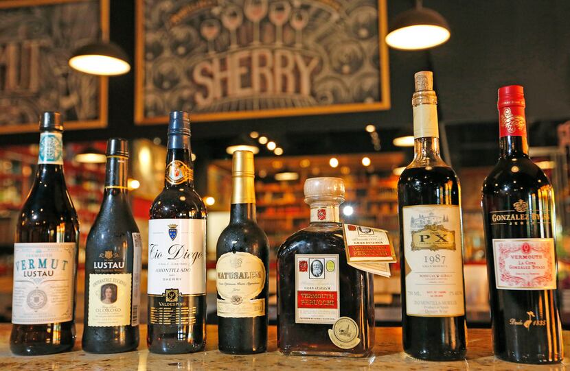 A selection of wines available at the Tapas Castile restaurant in Trinity Groves.