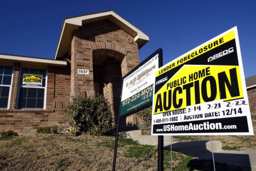 The number of homes posted for foreclosure has fallen to fewer than 2,000 for March.