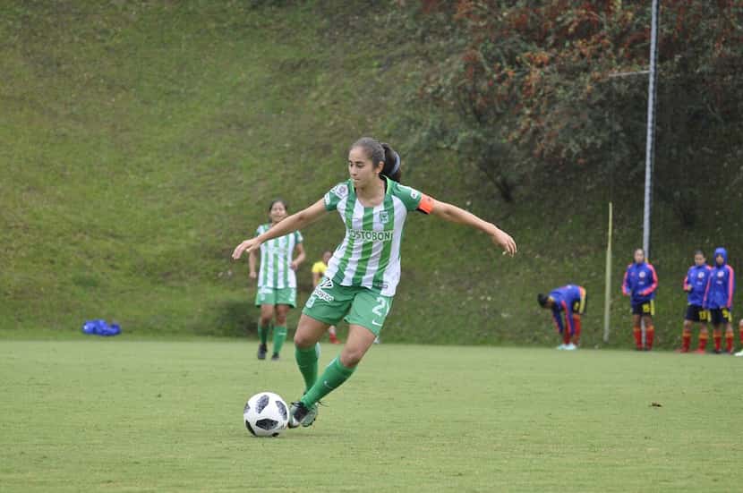 Carolina Arbeláez es jugadora del Atlético Nacional Medellín. Cortesía.
