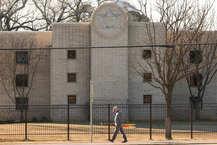 The Congregation Beth Israel synagogue on the day after an 11-hour standoff with FBI and...