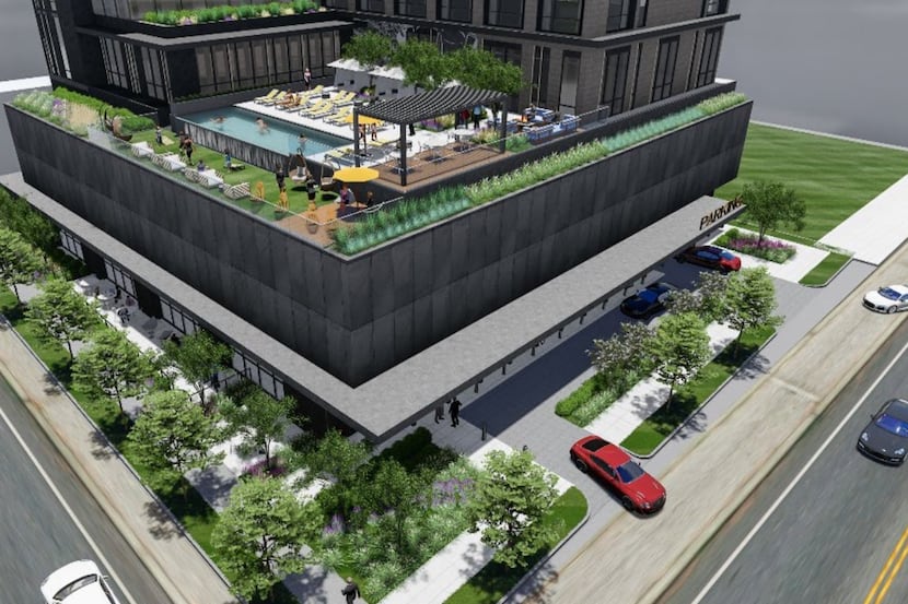 The 19-story hotel is planned at Hall Street and Oak Grove.