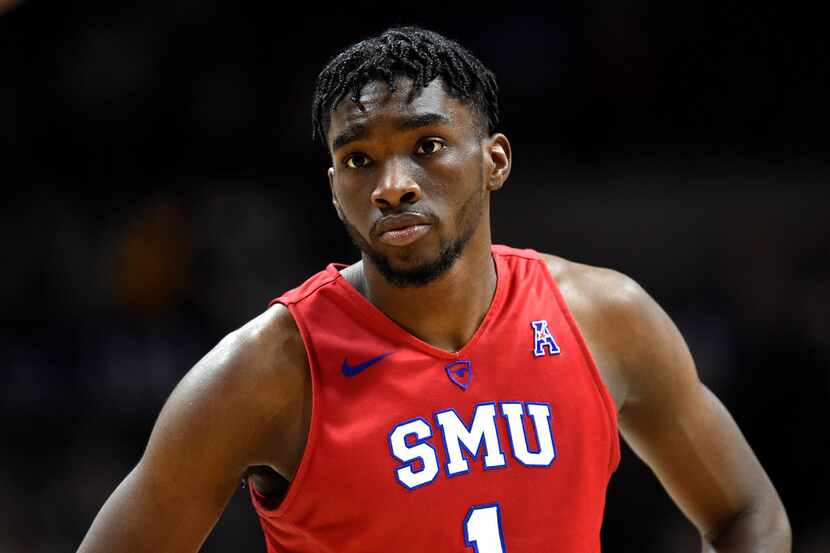 SMU's Shake Milton during the second half of an NCAA college basketball game, Thursday, Jan....