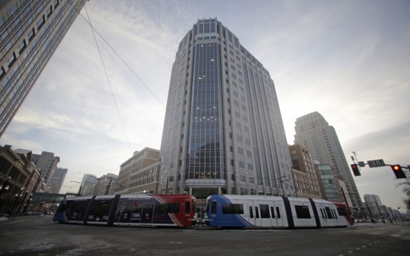 The light rail travels in downtown Salt Lake City Wednesday, Jan. 9, 2013. Built with the...