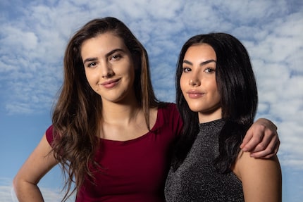 Sisters Alexandra (left) and Andrea Botez, professional chess players who recently signed...