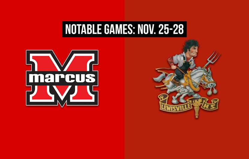 Notable games for the week of Nov. 25-28 of the 2020 season: Flower Mound Marcus vs....