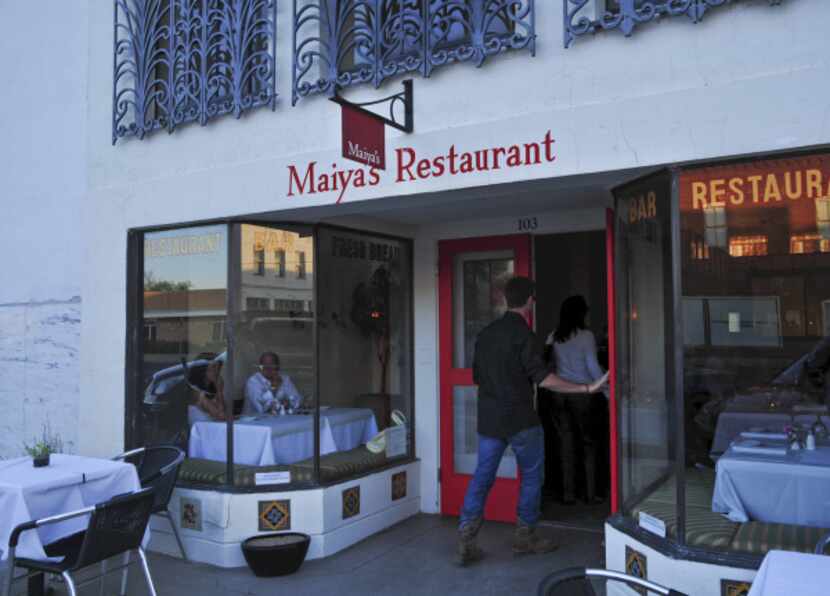 Maiya's, a restaurant on Highland Avenue in Marfa, stays especially busy during festival...