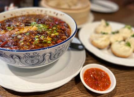 Boiling beef, Szechuan style, is pictured here at Fortune House's Greenville Avenue...
