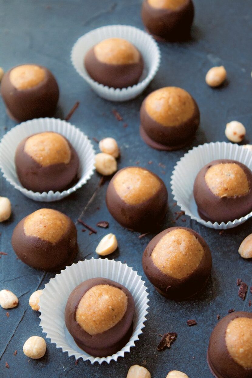 Peanut Laddoo Buckeye Balls from Milk & Cardamom cookbook. Reprinted with permission from...