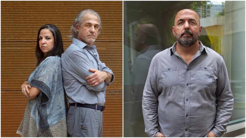 Left: Cast members Laila Kharrat as Yuksel (mother) and Goran Maric as Adnan (father)....