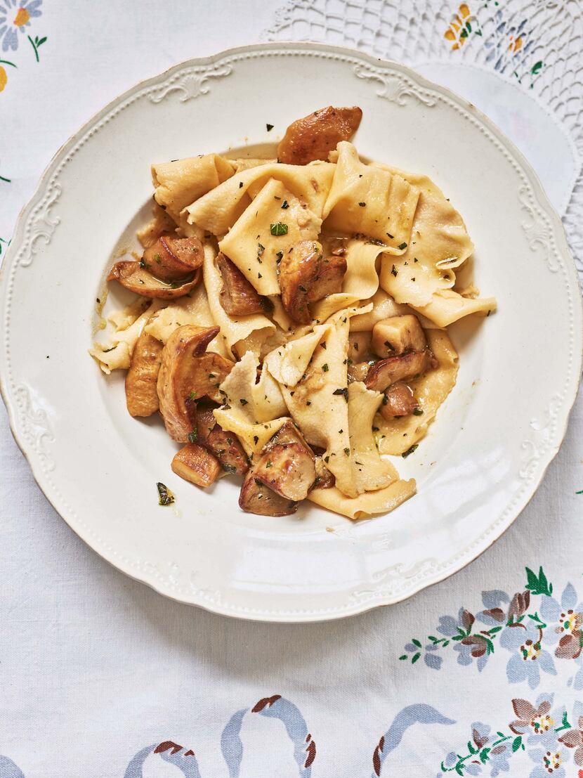 Marica's Strapponi with Porcini Mushrooms from 'Pasta Grannies: The Secrets of Italy's Best...