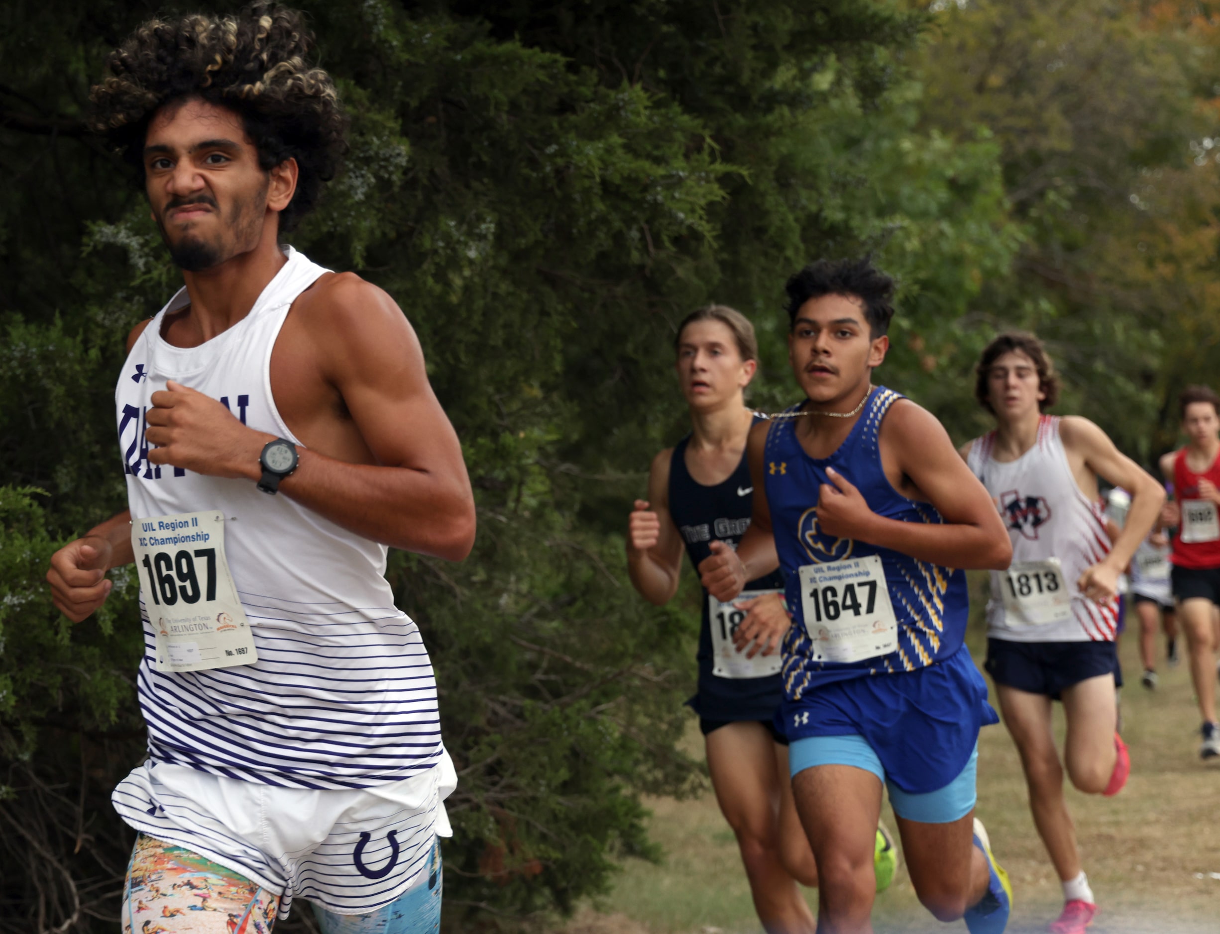 Runners compete in the Boys Class 5A Region 2 race. The Class 5A Region 2 boys and girls...