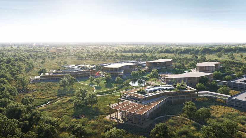 Developer Hillwood has a new plan for Circle T Ranch northeast of Fort Worth. (Gensler)