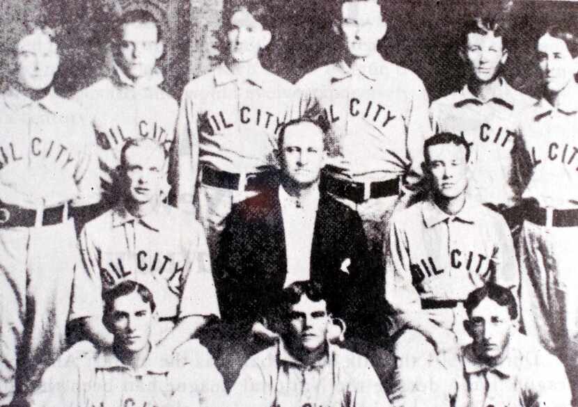 The Corsicana Oilers, spectacular 1902 champions and winners of a record 27 straight games....