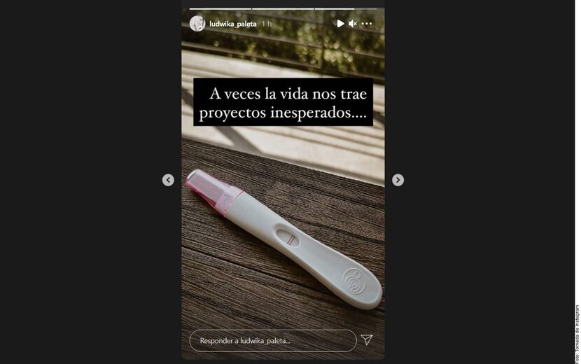 Publicación de Ludwika Paleta en su story de Instagram.