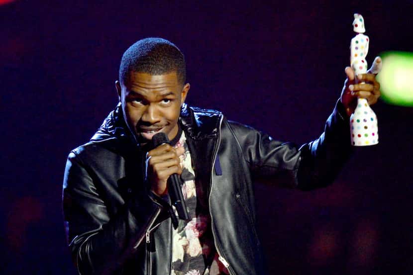 Singer-songwriter Frank Ocean accepted the International Male Solo Artist award during the...