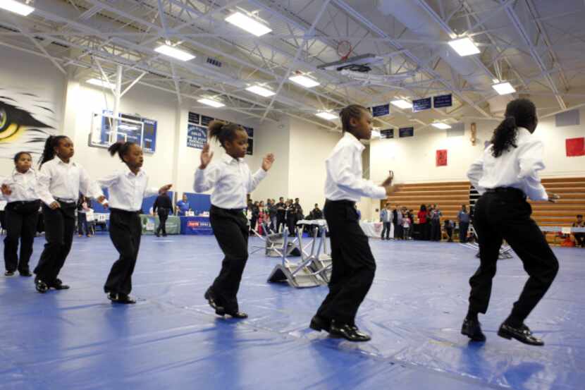 The Alpha Owls from Martin Weiss Elementary School performed during Chief on the Beat  on...