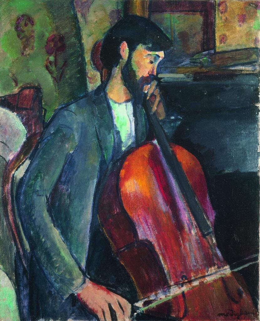 
Amedeo Modigliani (1884 1920), Le Violoncelliste (The Cellist), 1909. Oil on canvas. P67,...