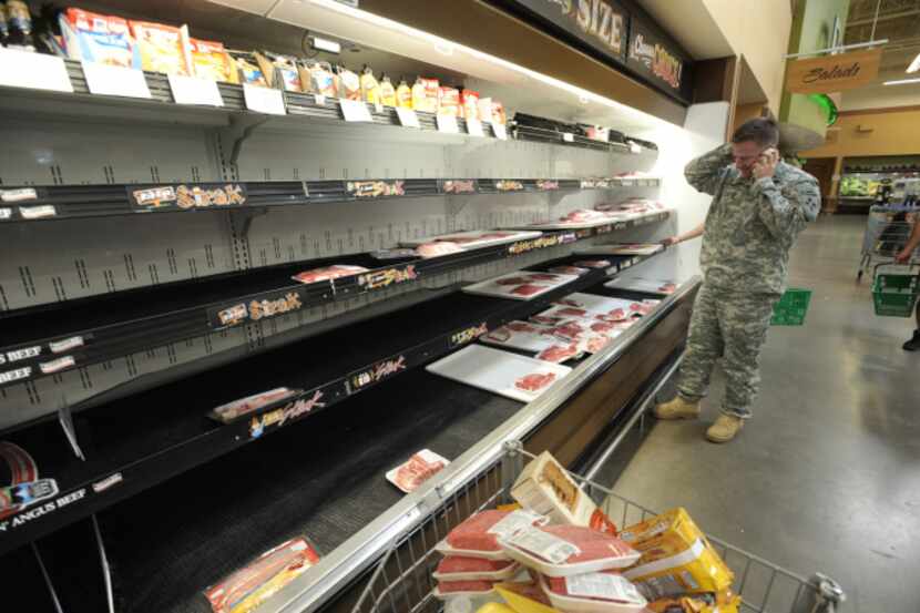 The Fort Carson commissary in Colorado Springs, Colo., offered fewer options than usual...