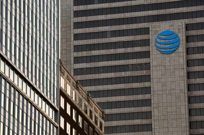 AT&T Headquarters building in downtown Dallas on Thursday, September 12, 2019. (Ashley...